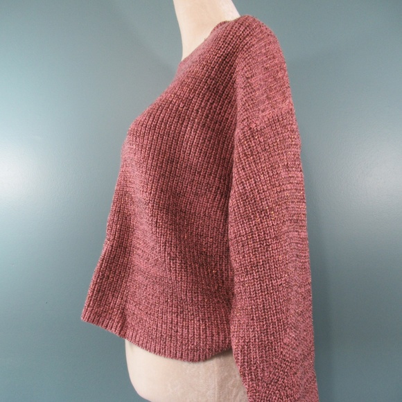 rag & bone Marled Pink Woold Sweater - Picture 3 of 8